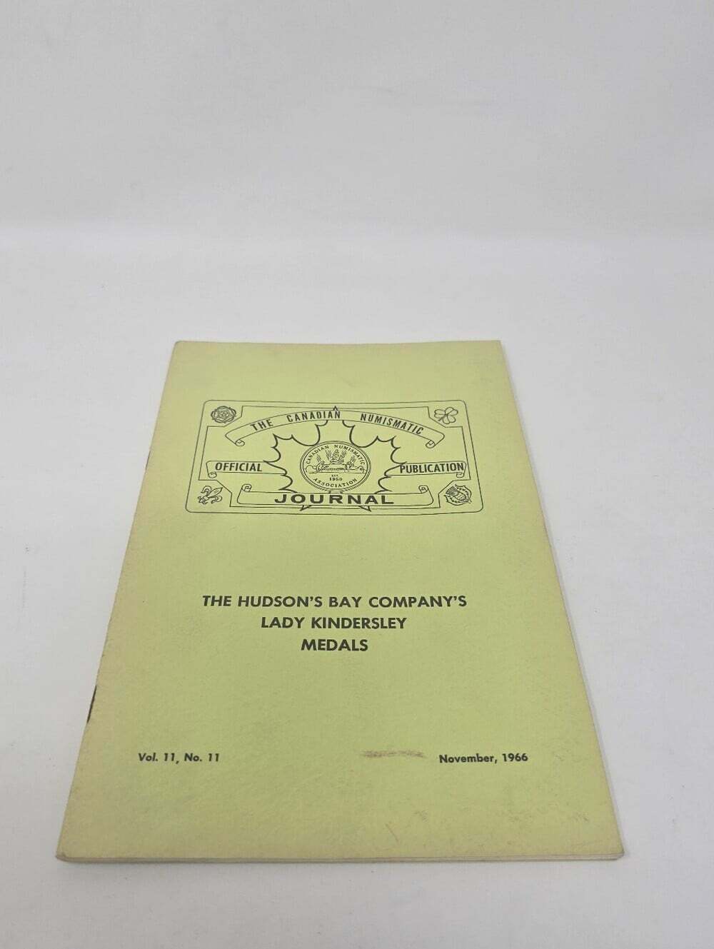 The Hudson's Bay Company Lady Kindersley Medals Canadian Numismatic Journal 1966